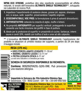 ฟิล่า ซัพพลายส์ แคร์ โซลูชั่นส์ MP90 อีโค เอ็กซ์ตรีม น้ำยาเคลือบป้องกันคราบสกปรก แห้งเร็ว ป้องกันน้ำและน้ำมัน สำหรับกระเบื้องพอร์ซเลน - Product Image 6