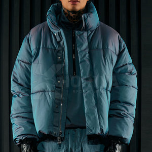 Chaqueta acolchada de invierno para hombre de alta calidad, transpirable y de secado rápido con cuello levantado, estilo callejero al por mayor - Product Image 2