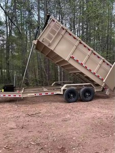 Used Condition 2-3 Ton Farm Tractor Remorque hydraulique à benne basculante avec engrenage et composants du noyau du pneu - Product Image 4