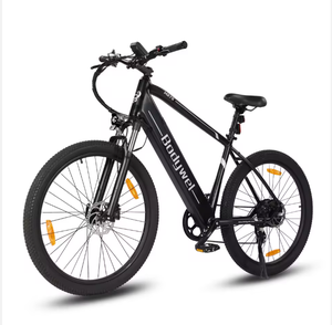 Vélo électrique tout-terrain Bodywel M275, moteur arrière 36V 250W, roue à chaîne simple, cadre en alliage d'aluminium, pneus larges 27,5x2,35, autonomie 80 km, amortisseur - Product Image 1
