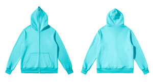 Streetwear surdimensionné hip hop sweat à capuche jaune plat broderie à capuche pour hommes laine lourde éponge dessin animé broderie fermeture éclair complète à capuche - Product Image 6