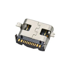 USB Loại C 16 pin Jack SMT + Dip USB 3.0 C thép không gỉ nữ kết nối mà không cần mùa xuân - Product Image 3