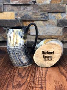 Taza Ecológica de Cuerno de Búfalo, Hecha a Mano, Estilo Rústico, Taza Duradera para Café, Té, Whisky, Decoración para el Hogar, Bar, Negocio, Regalo - Product Image 4