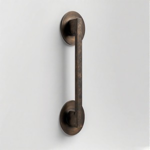 Manija de agarre de giro Noble, manija de puerta de latón Premium para puertas interiores y exteriores, herrajes de tirador de diseñador de lujo - Product Image 3