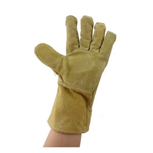 ถุงมือเชื่อมงานหนัก หนังวัวแท้ ทนความร้อน ระบายอากาศได้ดี กันลื่น ขายดีที่สุด - Product Image 6