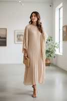 Robe Kaftan Unie Couleur Personnalisée pour Femmes Courtes, Grandes Tailles et Courbes, Élégante pour Invitée de Mariage, Fête Bohème, 100% Coton, Coupe Trapèze
