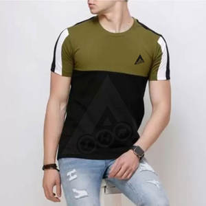 เสื้อยืดคอกลมแขนสั้นระบายอากาศได้ดีสำหรับผู้ชาย - Product Image 4