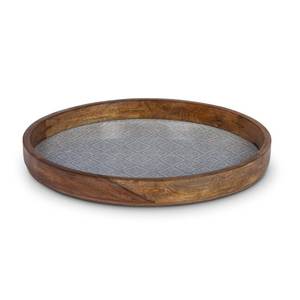 Plateau de service en bois de noyer de qualité supérieure, très résistant, pour la décoration de table de mariage ou de fête - Product Image 1