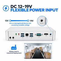 Mini PC industriel HelorPC Edge Al avec processeur Intel Core Ultra 7 155H, 1 Ethernet Gigabit, 1 RS232 COM pour l'automatisation industrielle