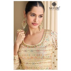 Robe Anarkali pour femmes de qualité supérieure avec tissu en georgette de luxe, vêtements ethniques pour femmes, à porter pour les fêtes et les boutiques - Product Image 3