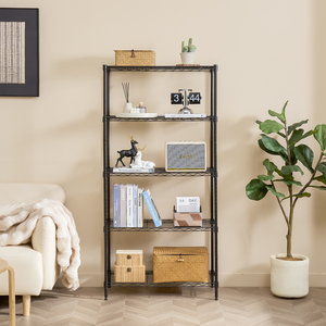 MZG Minimalist US Local Stock 1250 lbs 5 Tier <b>Shelf</b> Metal Storage Organizer Utility <b>Wire</b> Shelving Rack Unit - Product Image 6
