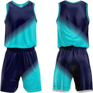 Uniforme de baloncesto sublimado totalmente personalizado con característica uniforme de baloncesto de secado rápido y transpirable jersey de diseño profesional - Product Image 1
