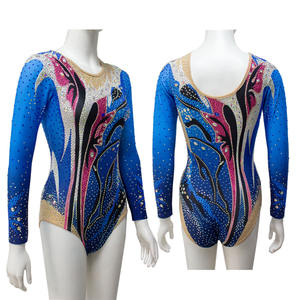 Justaucorps de gymnastique à manches longues en polyester respirant de haute qualité pour adultes, vêtements de danse pour l'entraînement, vente en gros - Product Image 5