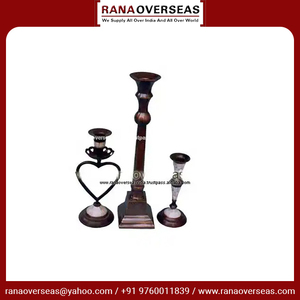Best Quality Brass Candle Stands in Copper Antique Home Decorative for Party Decorations <b>Table</b> Decorations at Good Price - Product Image 3