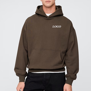 Sudadera con Capucha para Hombre, Servicio OEM a Precio de Fábrica, Diseño Informal Urbano con Hombros Caídos, Bolsillos Tipo Canguro y Logotipo Personalizado - Product Image 1