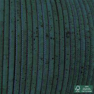 Round cork cord petroleum blue superior - Product Image 3