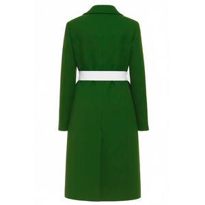 Manteau en laine Iota Phi Lambda prêt à être expédié, trench-coat pour femme de haute qualité, manteau long en laine avec ceinture pour sororité - Product Image 3