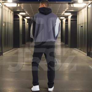 Pull à Capuche en Polaire Française, Manches Longues, Rétro, Imprimé, Poches Surdimensionnées, Streetwear Automne, Taille 6XL, 100% Coton - Product Image 2