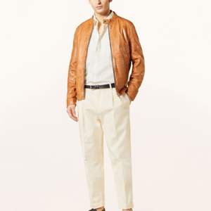 Veste en cuir véritable pour homme sur mesure OEM 2025 – Qualité supérieure, col montant en toile, hiver, fabriquée au Pakistan, respirante et à séchage rapide – Meilleure vente - Product Image 5