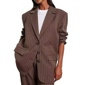 Nouvelle veste blazer en velours pour femme, à bouton unique, polyvalente, pour le bureau, costume élégant, décontracté chic, vêtement professionnel léger à manches longues - Product Image 6