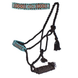 Hermoso Collar de Piel para Caballo Estilo Inglés, Collarín, Brida y Cabestro Hechos a Mano, Estilo Occidental para Caballo - Product Image 1