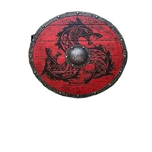 Wholesale Supplier Medieval Round Wooden Shield Viking Shield Wooden for Games Historic Battle Room Decoration with Cheap Price