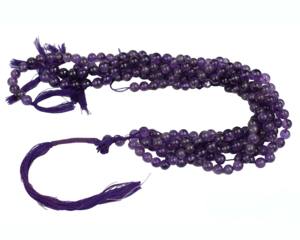 Piedras preciosas de amatista natural Hebras de cuentas hechas a mano El mejor regalo para joyería Componente de piedra natal y fabricación Todos - Product Image 2