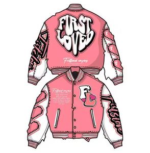 Bordado de cuero mangas Letterman Varsity chaquetas para hombres Varsity chaquetas personalizadas - Product Image 1