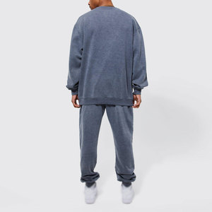 Acid Wash Custom Logo Tracksuit Sweat Suit Unisex <b>Jogger</b> Set Vintage Pullover Hoodies Acid Wash Tracksuit Sweat Suits 2026 - Product Image 2