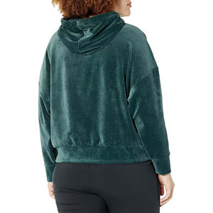 Ropa de mujer Sudaderas con capucha de talla grande Sudaderas Diseño de servicio OEM Cremallera personalizada Nuevo estilo de moda Sudaderas con capucha de lana para mujer 2025 - Product Image 2