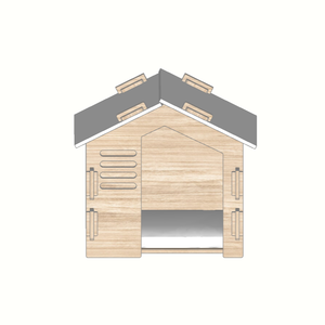 Maison pour animaux de compagnie intérieure compacte AC17 avec jambes surélevées avec finition résistante aux rayures et option de marque OEM Vietnam - Product Image 2