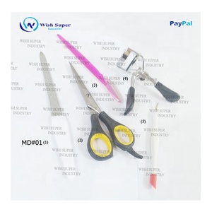 Precision Stainless Steel Eyelash Tweezers with Smooth Tip Anti-Magnetic & Anti-Static for Eyelash <b>Extension</b> <b>Nail</b> Care Tools Set - Product Image 3