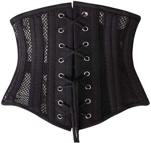 New <b>Gothic</b> Mesh <b>Corset</b> for Women Sexy Vintage Overbust Lace-Up <b>Corset</b> with Sheer Panels and Boned Structure Ideal for Party - Product Image 4