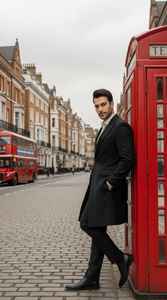 Manteau long pour homme, trench-coat, vente chaude, style britannique, pour les trajets quotidiens, pardessus à simple boutonnage, manteaux longs pour homme - Product Image 2