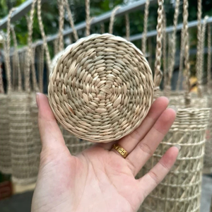 Meilleure vente de porte-bouteille de vin écologique en jacinthe d'eau Vietnam Fabriqué à la main en osier Design de style floral Prix plat en rotin - Product Image 3