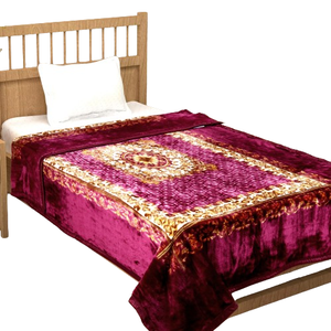 ผ้าห่ม100% สำหรับฤดูหนาวผ้าห่มถักลายผ้าโพลีเอสเตอร์อบอุ่น6กก. - Product Image 1