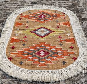 พรมขนสัตว์กันลื่นหรูหรามาใหม่พรมผ้าฝ้ายทอมือคุณภาพสูงสำหรับห้องนั่งเล่นห้องนอนชุดพรมพื้นที่สวดมนต์ - Product Image 1