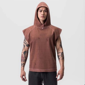 Débardeur à capuche pour hommes haute performance-Idéal pour la musculation, l'entraînement et les vêtements de sport dans la salle de sport - Product Image 1
