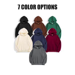 Sudadera con capucha de invierno para mujer y hombre Unisex Extra grande pulóver polar Material de doble cara Sudadera con capucha Premium - Product Image 3