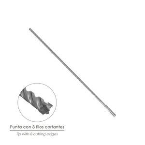 Trapano SDS Plus Wolfpack con 8 Punte da Taglio Speciali per Cemento Armato O/ 8 x 450 mm. - Product Image 3