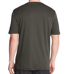 Camiseta de algodón con logotipo impreso para hombre, camisetas de gimnasio, camiseta bordada en blanco, Camiseta de algodón orgánico de manga corta con logotipo personalizado - Product Image 1