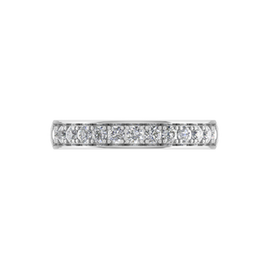 Elegantes Anillos de Boda de Oro de 14k para Mujer con Diamantes Naturales de Corte Redondo, Engaste de Garras, Regalo de Compromiso, Aniversario, Unisex - Product Image 3