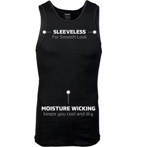 Nouveau design Gym Wear pour hommes 100% coton Spandex Polyester anti-rétrécissement anti-boulochage débardeur du Bangladesh - Product Image 4