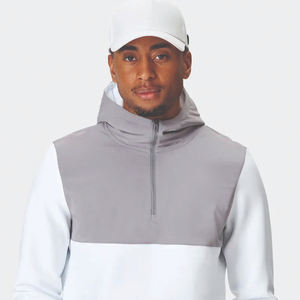 เสื้อฮู้ดดี้เนื้อผ้าคอตตอนระบายอากาศสำหรับผู้ชายเสื้อมีซิปแบบรูดซิปรูดซิปรูด - Product Image 5