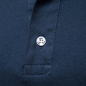 เสื้อโปโลถักแบบสวมหัวสำหรับผู้ชายเสื้อโปโลแบบถักแบบสวมหัวสีตัดกันสำหรับฤดูร้อน - Product Image 4