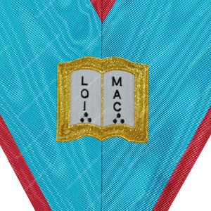 MAÇONNIQUE REGALIA BLEU LODGE ASSR ORATOR COLLIER OFFICIER FRANC-MAÇON COLLIER BRODERIE COLLIER - Product Image 2