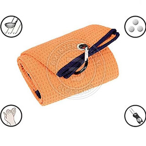 ผ้าขนหนูวาฟเฟิลสำหรับกอล์ฟ ผลิตจากวัสดุประสิทธิภาพสูง น้ำหนักเบา เหมาะสำหรับทำความสะอาดอุปกรณ์กีฬาและใช้ในชีวิตประจำวัน - Product Image 4