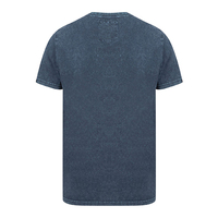 T-shirts pour hommes en coton 100% style vintage délavé à l'acide, tricot uni, style streetwear, coupe ample, épaules tombantes, col rond