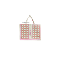 Bolsos Tote Bordados a Mano con Cuentas, Diseño Sólido, Cierre de Cremallera, Diseño Abierto, Nombres Personalizados, Logotipo, Lona Resistente, Estilo Vintage