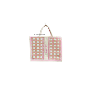 Bolsos Tote Hechos a Mano con Cuentas, Diseño Sólido, Cierre de Cremallera y Diseño Abierto, Nombres Personalizados en Lona Resistente para Pedidos al por Mayor - Product Image 4
